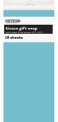 TISSUE PAPER 51x66CM 10PK - POWDER BLUE