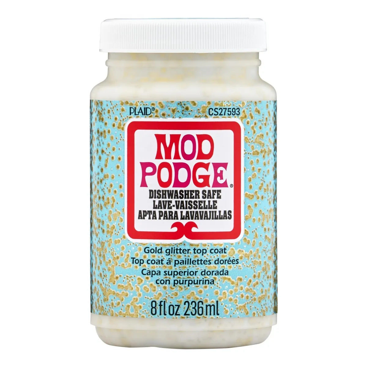 Mod Podge Dishwasher Safe Glitter 8Oz/236Ml Cs27593