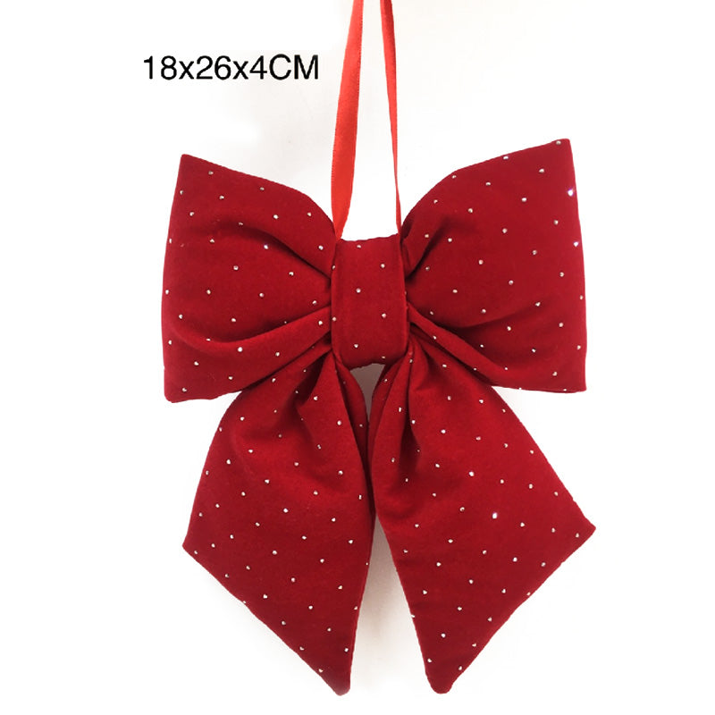 Red Puffy Bow W/Diamonds 18X26X4cm