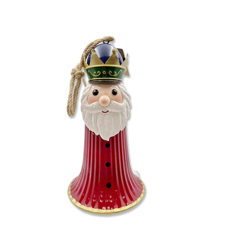 Metal Xmas Bell Nutcracker Face Dsn 14.7X26.5cm