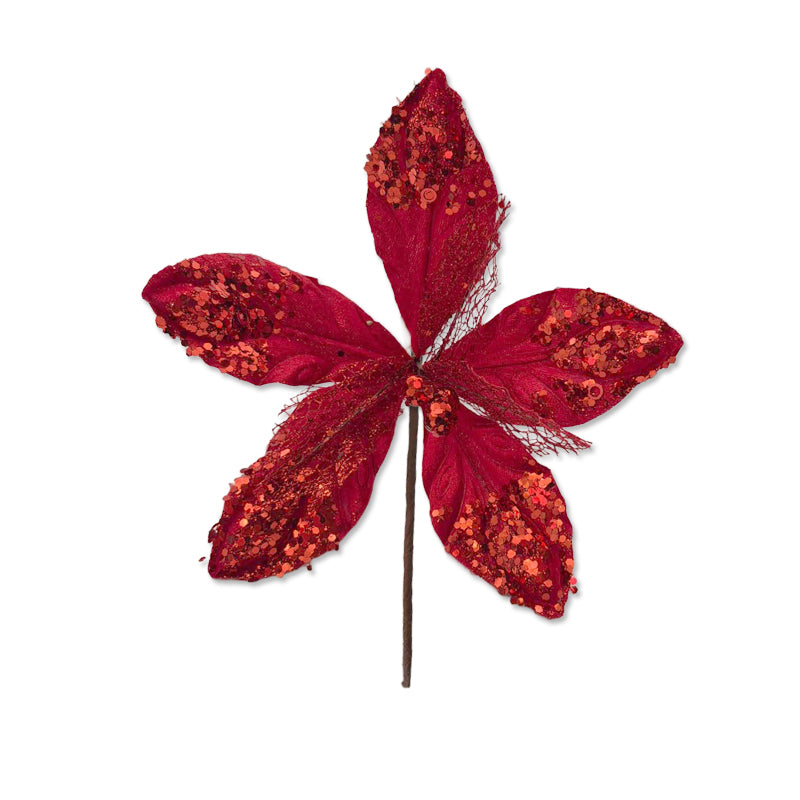 Xmas Flower 21*20cm Red