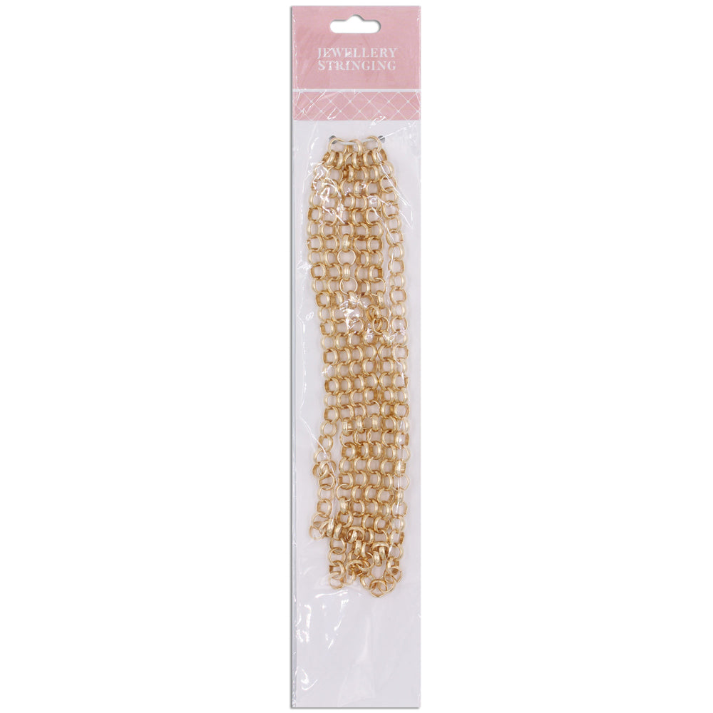 Chain Thick Round Link 6mm 1m Gold