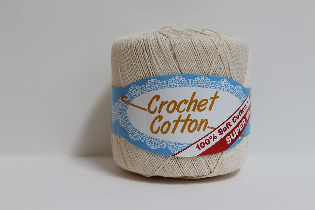 Crochet Cotton 4ply 50g Cream