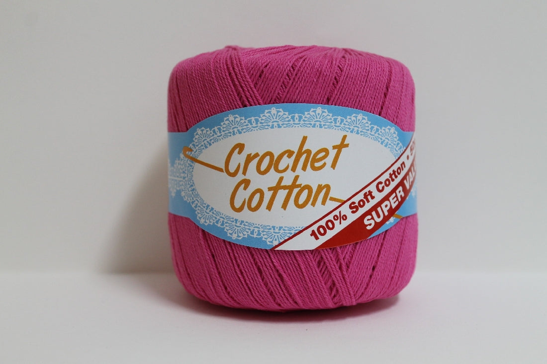 Crochet Cotton 4ply 50g Lolly Pink