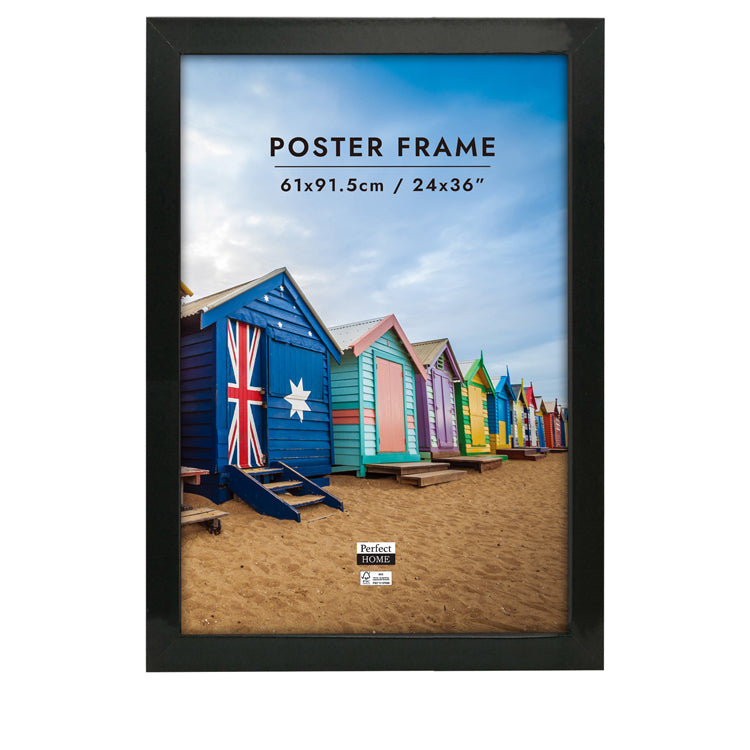 Brighton 24x36 Inch Poster Frame Black FSC Mix