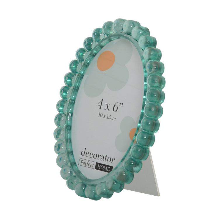 Bea 4x6 Inch Photo Frame Aqua Aqua