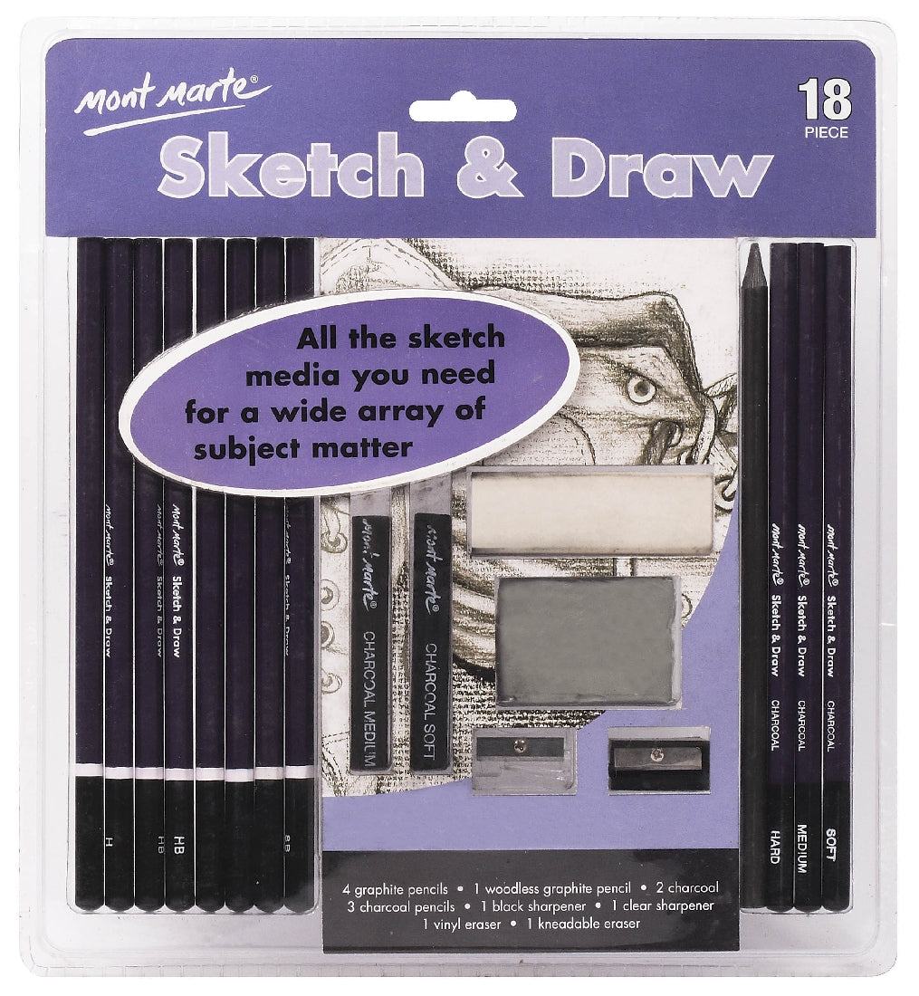 M.M. Sketch & Draw Set 18pc