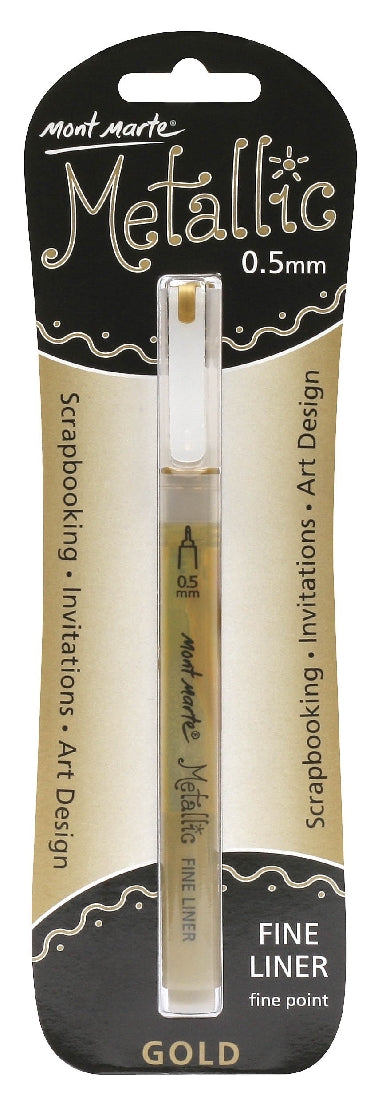 M.M. Metallic Marker Fine Liner - Gold