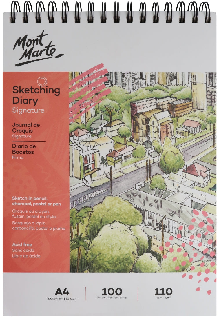 M.M. Jumbo Sketching Diary A4 100 Sheets