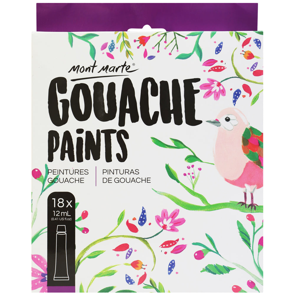 M.M. Gouache Paint Set 18pc x 12ml