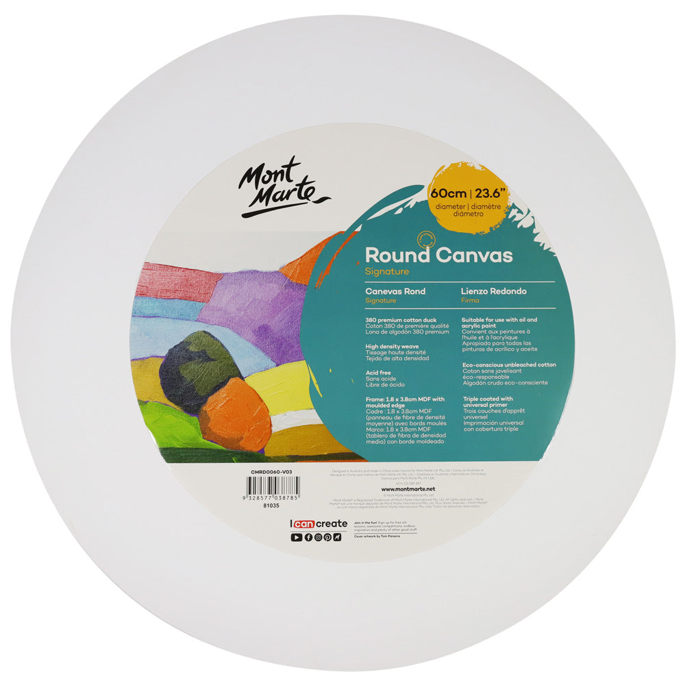 M.M. Canvas Round S.t.