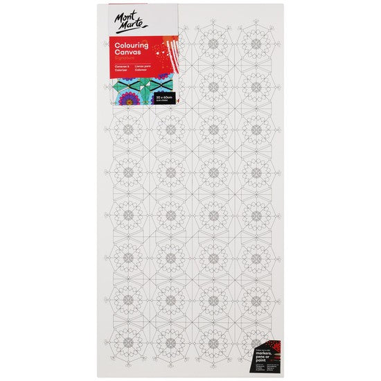 M.M. Colouring Canvas 30x60cm Infinity Assorted