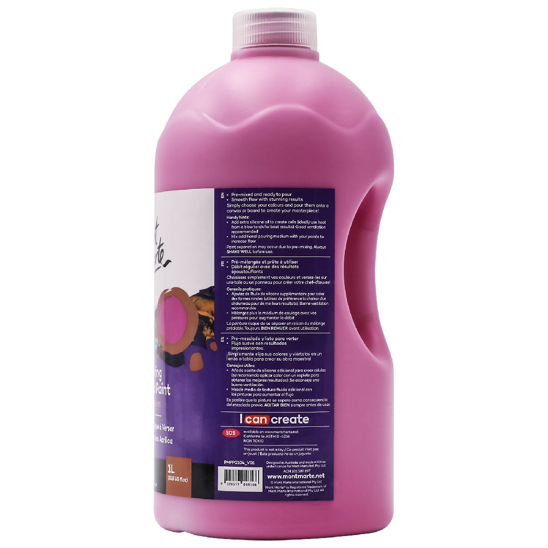M.M. Pouring Acrylic 1L - Magenta