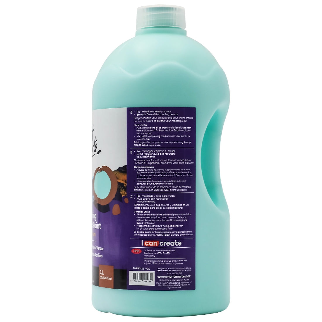 M.M. Pouring Acrylic 1L - Mint Green