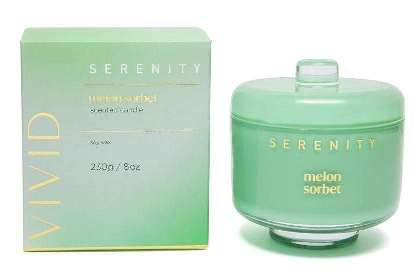 Serenity Vivid Candle 230g Melon Sorbet