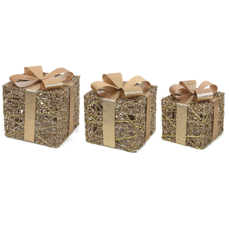 S3 Led Light Up Champagne Gift Box 15cm 20cm 25cm-2Xaa Battery