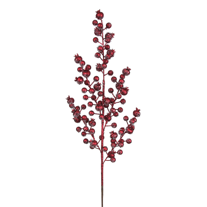75cm Cherry Red Berry Stem
