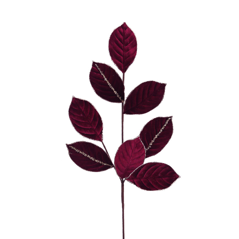 69cm Sugar Plum Pink Leaf Stem