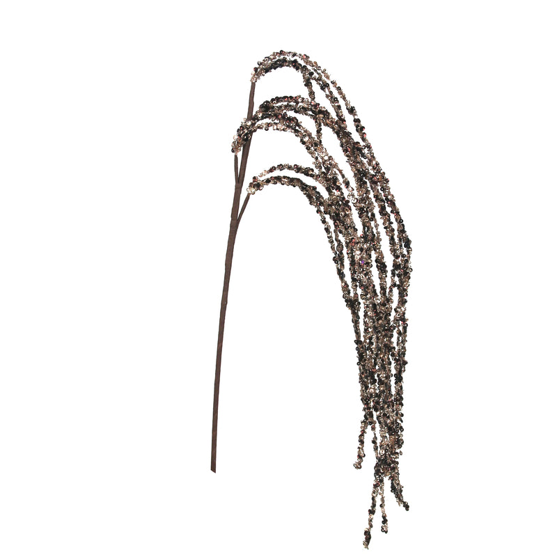 85cm Brown Rose Gold Glitter Drop