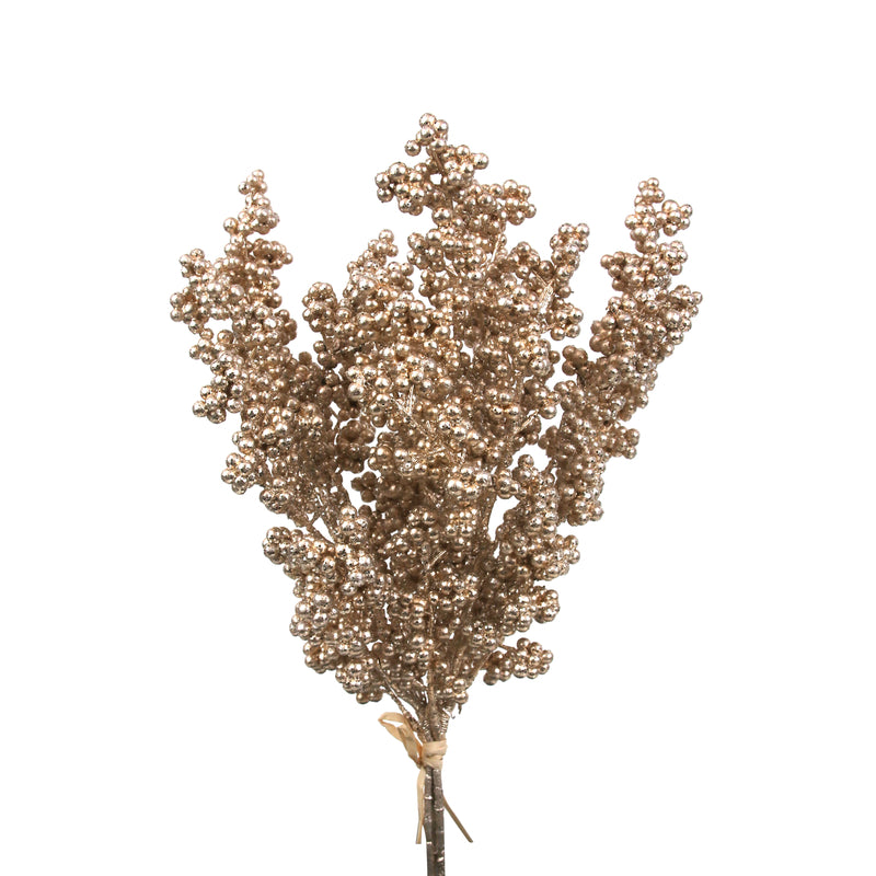 43cm Gold Christmas Bunch