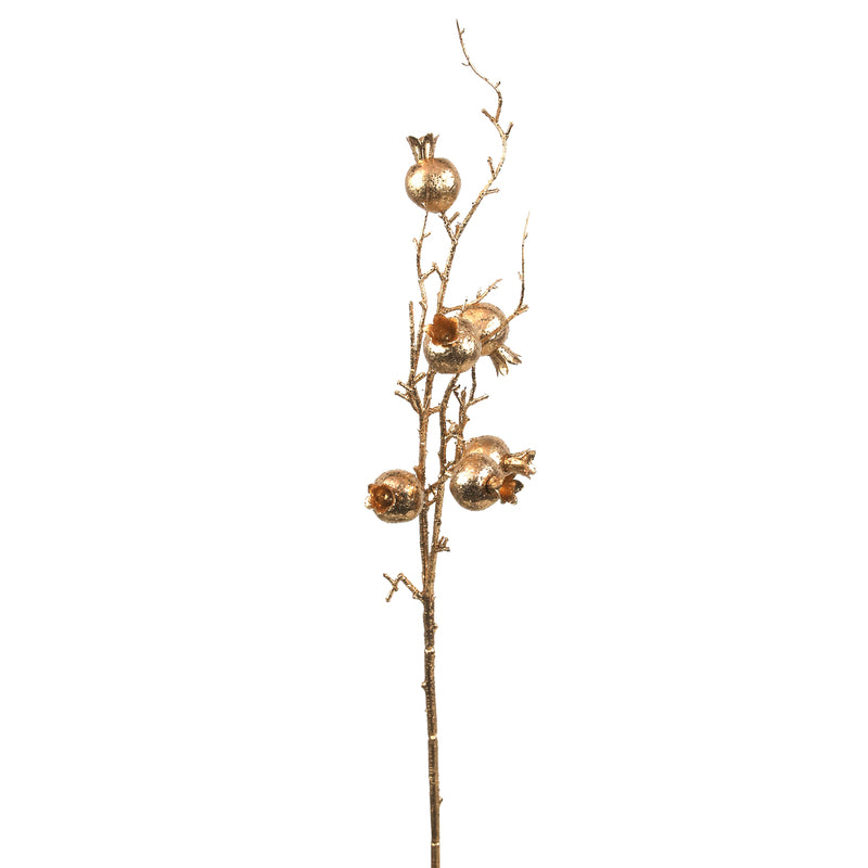 76cm Gold Pomegranate Stem