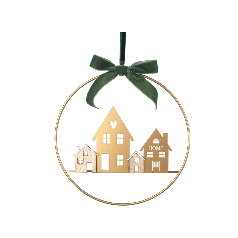 20cm Christmas Village Hanging Sign