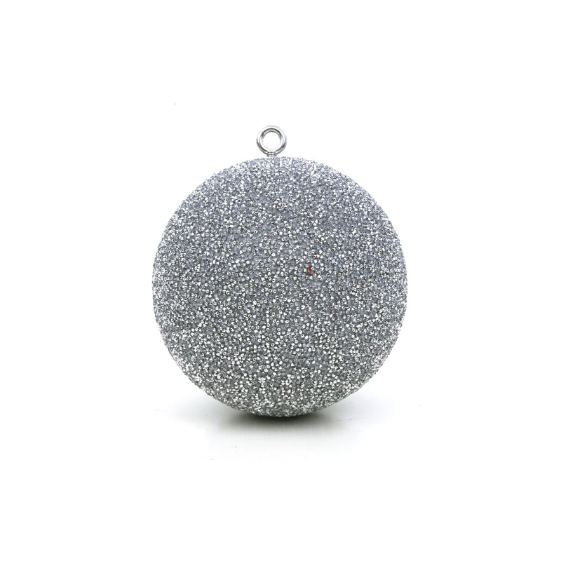 20cm Silver Beaded Ball