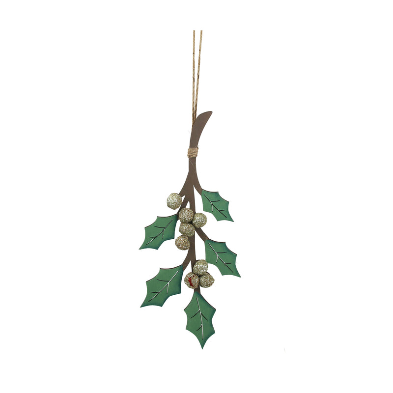13X30cm Mdf Misteltoe Hanging Ornament