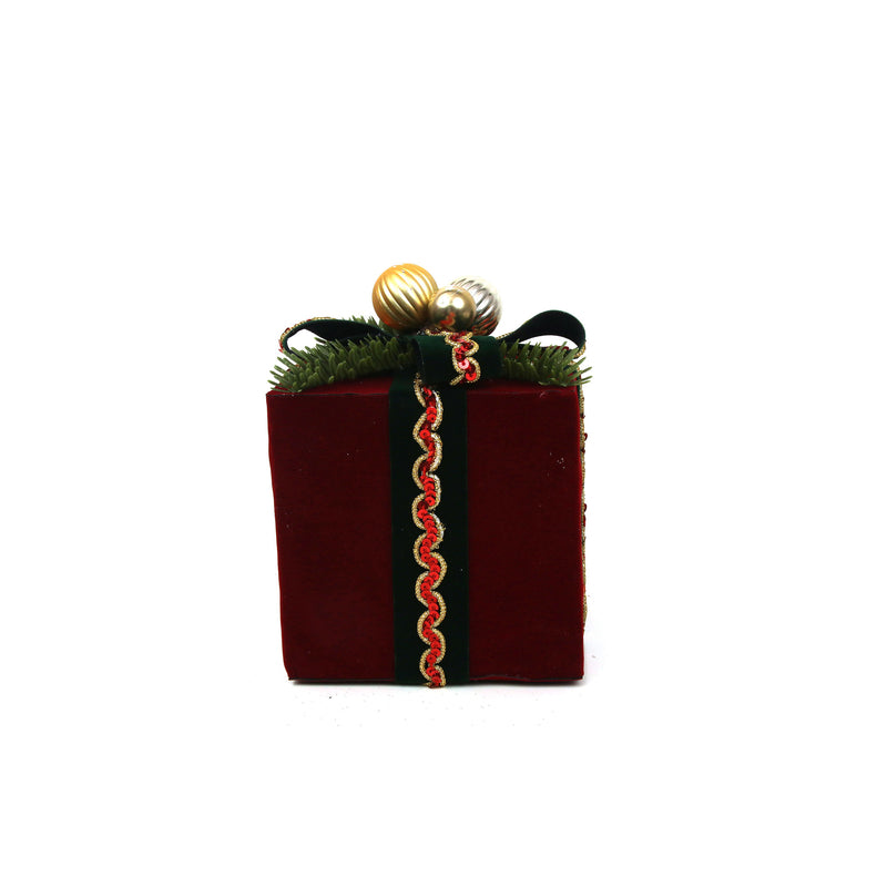 12X12X15cm Burgundy Velvet Gift Box