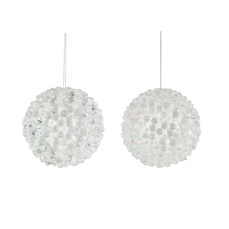 2A 8cm Clear Jewelled Ball