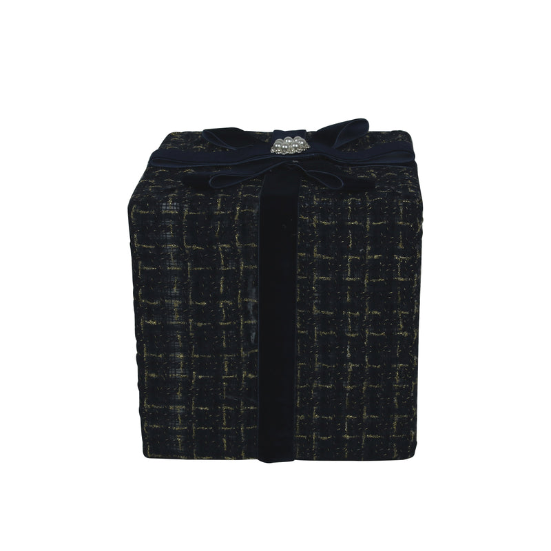Blue Tweed Gift Box 18X18X22cm