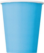 Paper Cups 270ml 8pk Powder Blue