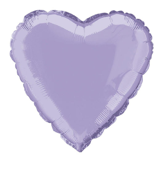 Foil Balloon 45cm Heart Lavender