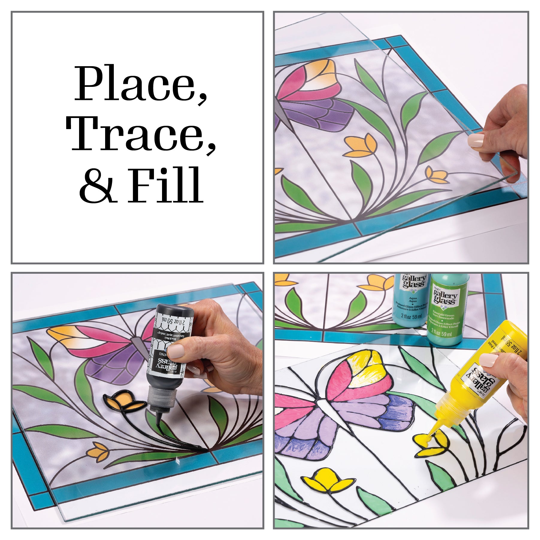 Plaid Gallery Glass Pattern Pack Traditional Pk 20 19735