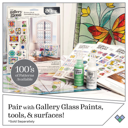 Plaid Gallery Glass Pattern Pack Scenery Pk 16 19773