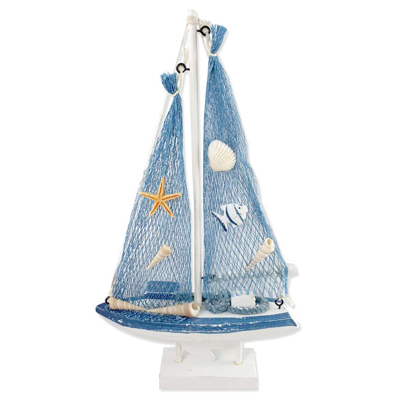 Sea - Wooden Sail Boat 28cm