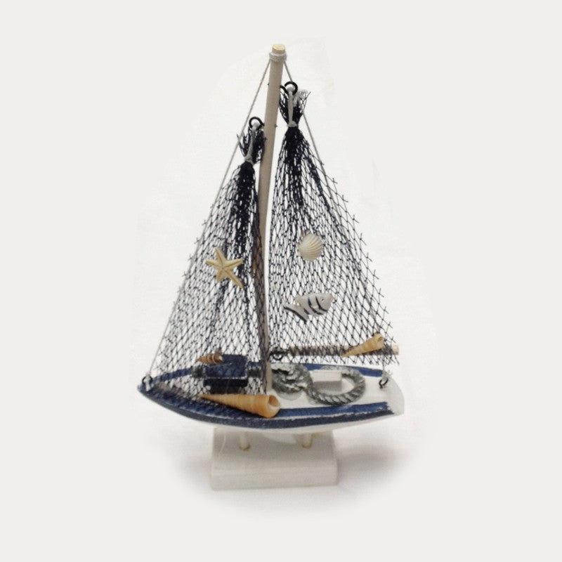 Sea - Wooden Sail Boat 28cm