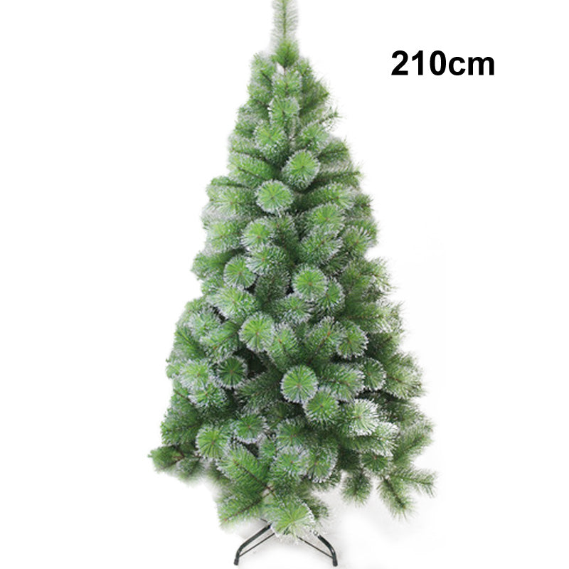 Xmas Tree Pine Needle W/Glitter 210cm 380Tips