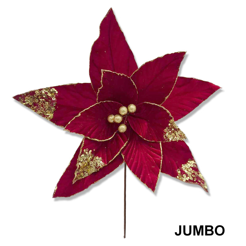 Xmas Flower Giant 50*60cm Red