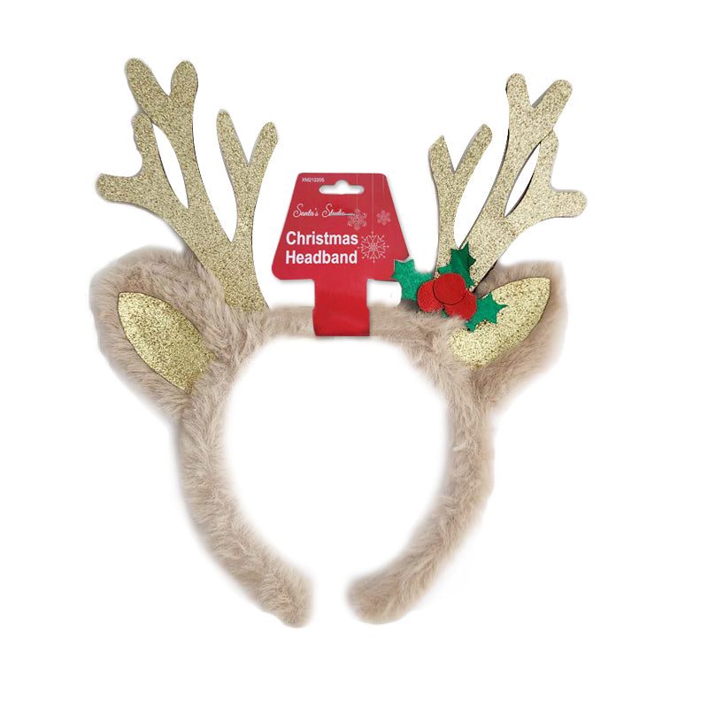 Xmas Headband Antler Plush