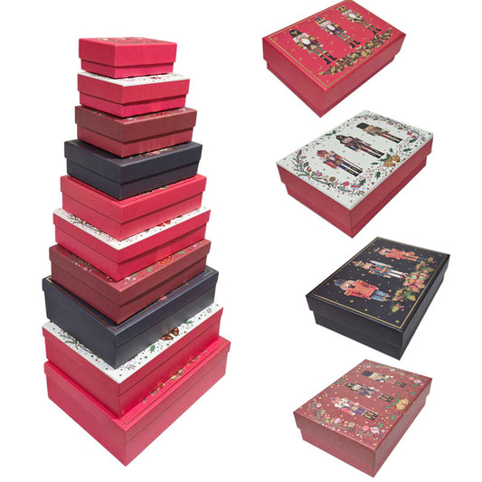Xmas Giftbox S/10 Glitter Mix Designs/Set 5