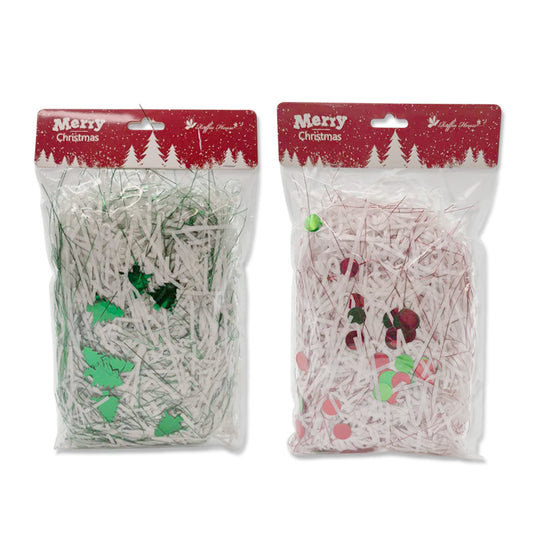 Xmas Shreds Paper + Pvc 30G 2 Asst