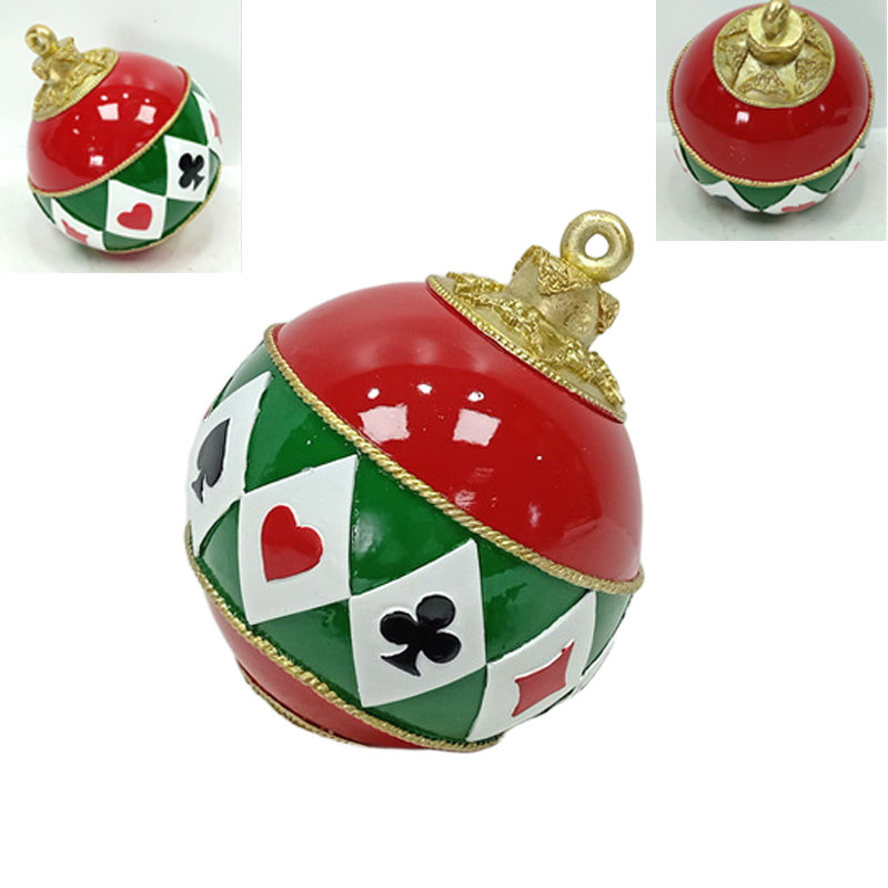 Resin Giant Bauble 15.5X15.5X17.5cm