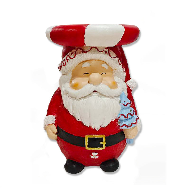 Mgo Santa Planter Holder W/Led 33*33*46cm 3Xaaa Battery Not Included