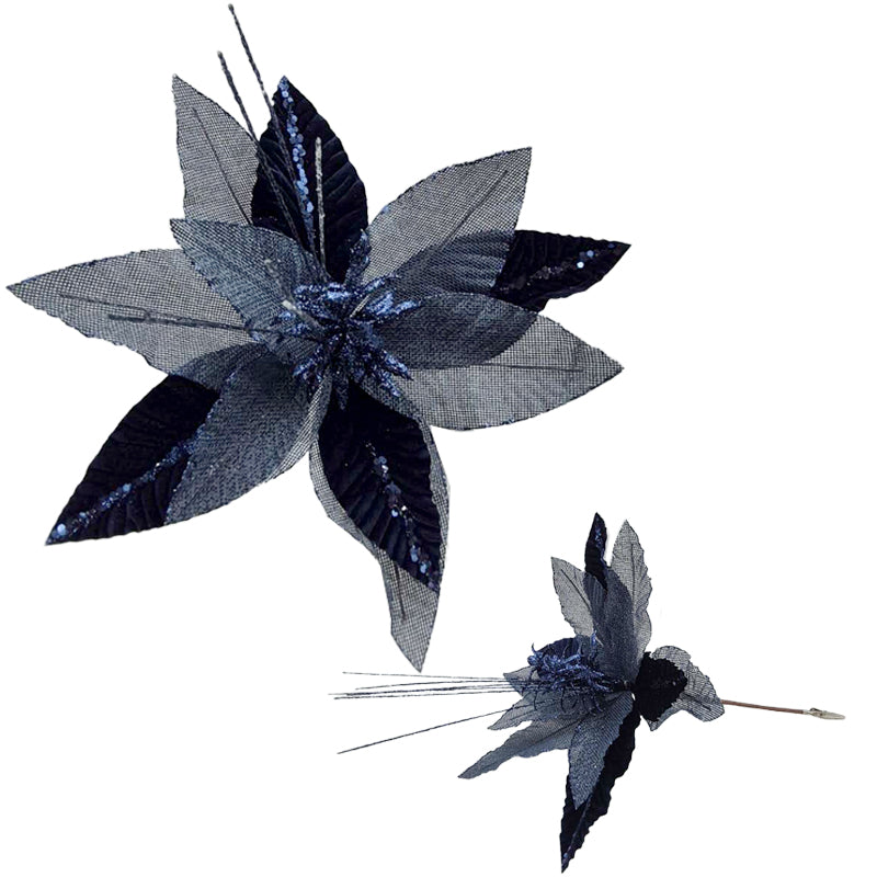 Xmas Flower 40*32cm Blue