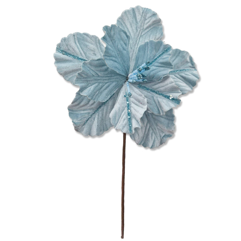 Xmas Flower 27*22cm L. Blue