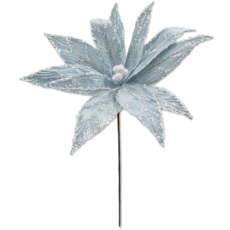 Xmas Flower 40*42cm L. Blue