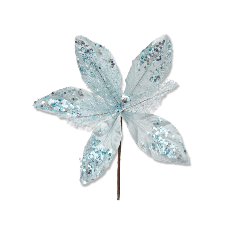 Xmas Flower 21*20cm L. Blue