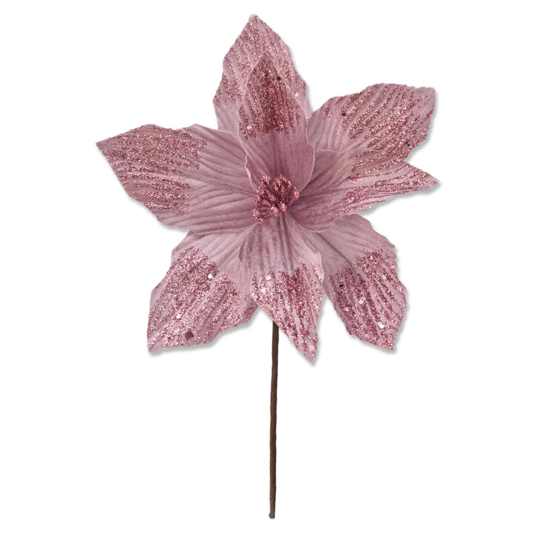 Xmas Flower 18*25cm Pink/L. Pink 2Asst