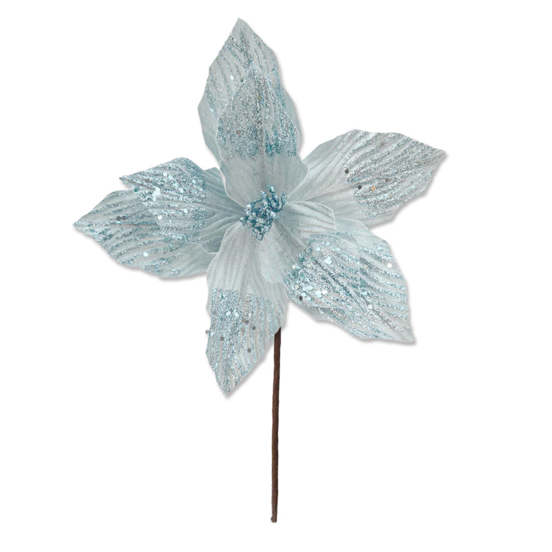 Xmas Flower 18*25cm L. Blue